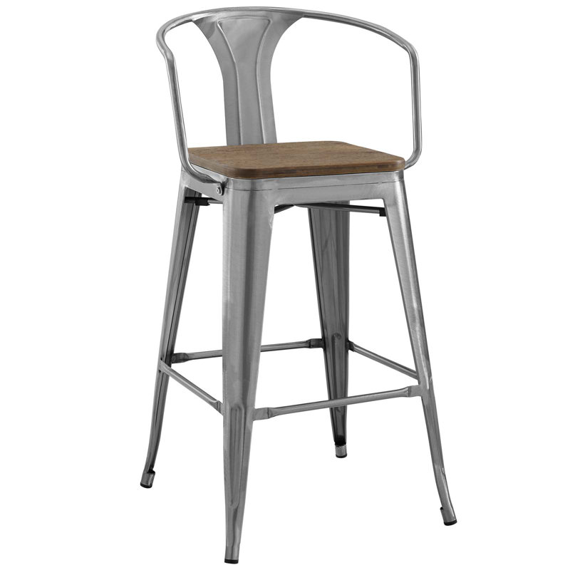 Williston Ashlyn 30" Powder Coated Steel Bar Stool & Reviews